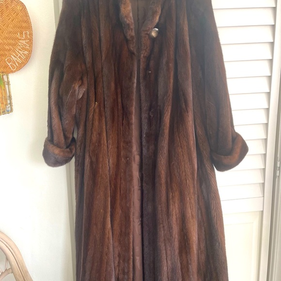 Full Length Woman's Custom-Made Mink Coat - Picture 6 of 6